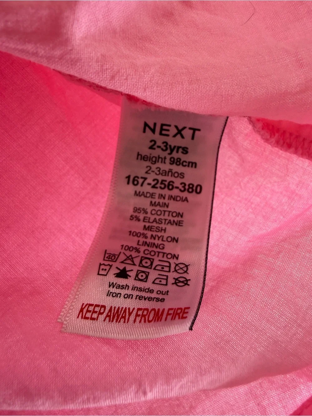 NEXT Pink Tulle Polka Dot Party Dress